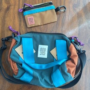 Topo Designs Mini Duffel Bag and Mountain Accessory Bag